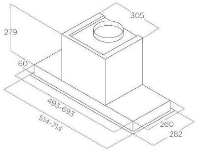 ELICA HIDDEN 2.0 BL MAT/A/52-PRF0197740
