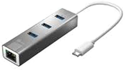 Адаптер j5create USB-C to 3xUSB/Ethernet [JCH474]