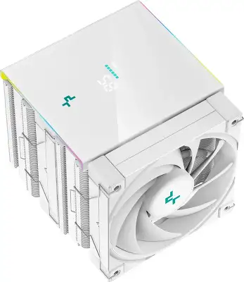 Устройство охлаждения(кулер) Deepcool AK620 Digital Soc-AM5/AM4/1200/1700/1851 белый 4-pin 28dB Al+Cu LCD 260W 1486gr Ret (R-AK620-WHADMN-G)