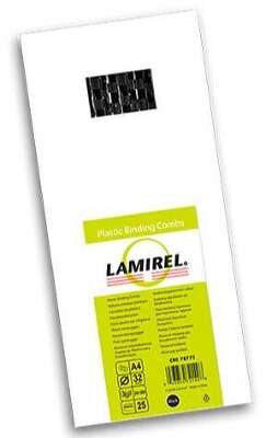 Lamirel Пружины для переплета пластиковые, 32 мм. Цвет: черный, 25 шт в упаковке.