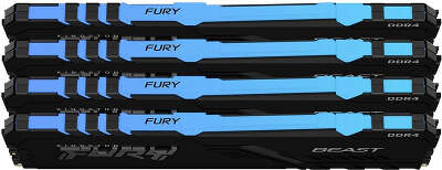 Набор памяти DDR4 DIMM 4x8Gb DDR3200 Kingston FURY Beast RGB (KF432C16BBAK4/32)