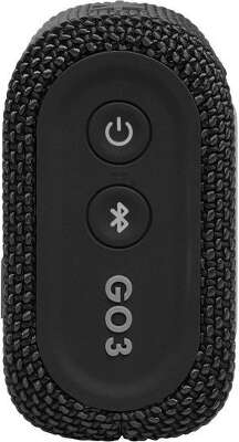 Колонка порт. JBL GO 3 черный 4.2W 1.0 BT 10м (JBLGO3BLK)