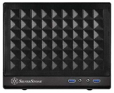 Корпус Silverstone SST-SG13B Sugo Mini-ITX Compact Computer Cube Case, Mesh Front Panel, black, RTL {4}
