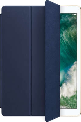 Чехол-обложка Apple Leather Smart Cover для iPad Pro 12.9" 2017, Midnight Blue [MPV22ZM/A]