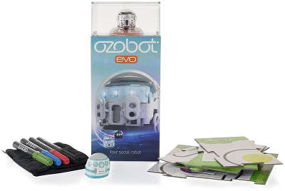 Робот Ozobot Evo, продвинутый набор, белый [OZO-070601-01]