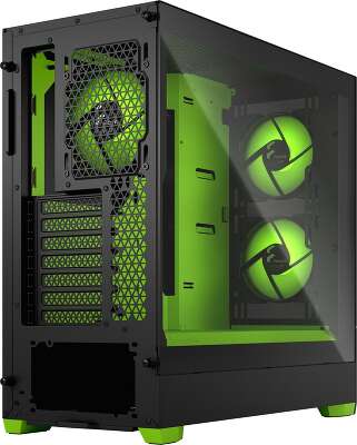Корпус Fractal Design Pop Air RGB Green, черный/зеленый, ATX (FD-C-POR1A-04)