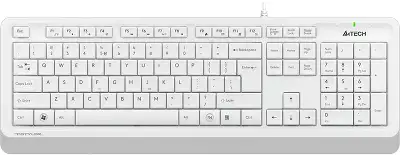 Клавиатура + мышь A4Tech Fstyler F1010 клав:белый/серый мышь:белый/серый USB Multimedia (F1010 WHITE)