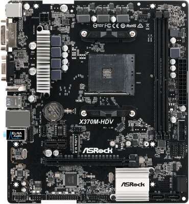 Материнская плата microATX LGAAM4 ASRock X370M-HDV