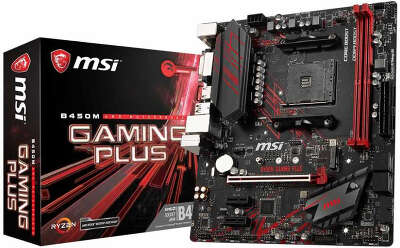 Материнская плата microATX LGAAM4 MSI B450M GAMING PLUS