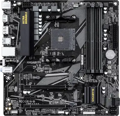 Материнская плата Gigabyte B550M DS3H AC R2 Soc-AM4 AMD B550 4xDDR4 mATX AC`97 8ch(7.1) GbLAN RAID+HDMI+DP