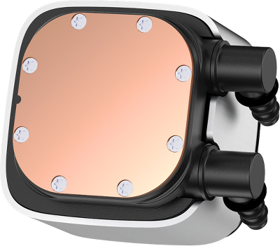 Система водяного охлаждения Ocypus Iota L24 WH, 240mm, Display Pump, 2x120mm FDB fans, LGA115X/1200/1700/18XX, AM4/AM5
