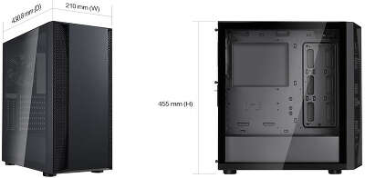 Корпус SilverStone FARA B1 V2, черный, ATX, Без БП (SST-FAB1B-G-V2)