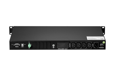 Источник бесперебойного питания Systeme Electric Smart-Save SMT, 750VA/450W, RM 1U, Line-Interactive, LCD, Out: 230V 4xC13, SNMP Intelligent Slot, USB, RS-232