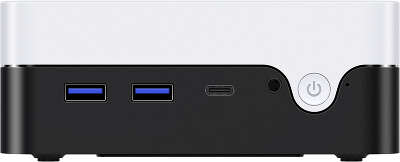 Неттоп Chuwi LarkBox X N100 (0.8) 12Gb SSD512Gb UHDG Windows 11 Home 2xGbitEth WiFi BT черный/белый
