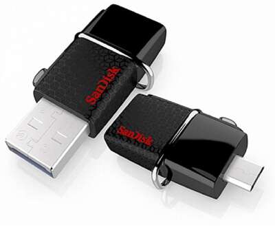 SanDisk USB Drive 32Gb Ultra Dual SDDD2-032G-GAM46 {USB3.0, Black}  