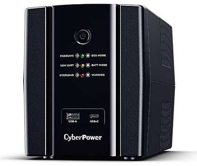Источник бесперебойного питания CyberPower ИБП UT2200EIG / UPS UT2200EIG Line-Interactive 2200VA/1320W USB/RJ11/45/USB charger A/C.