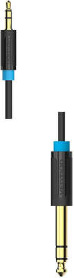 Кабель Vention аудио Jack 6,5 mm M/ 3,5 M - 1,5м