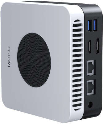 Неттоп Chuwi LarkBox X N100 (0.8) 12Gb SSD512Gb UHDG Windows 11 Pro 2.5xGbitEth+1xGbitEth WiFi BT черный/белый