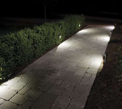 Газонный LED светильник, автономный Mr Beams Path Lights, коричневый (2 шт.) [MB572]