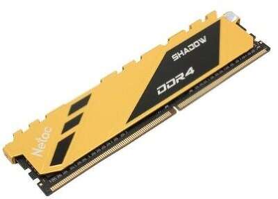 Модуль памяти Netac Shadow DDR4 3200Мгц 8Gb CL16 Yellow (NTSDD4P32SP-08Y)