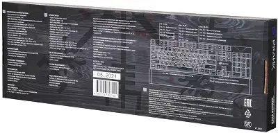 Клавиатура Оклик 935G RAGNAR механическая черный USB Multimedia for gamer LED (подставка для запястий)