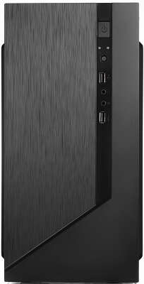Корпус с блоком питания 450Вт./ Case Forza mATX, 450W, 2xUSB2.0, Black, w/o FAN, 12 cm fan PSU, power cord