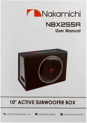 Сабвуфер автомобильный Nakamichi NBX255A 300Вт активный (25см/10