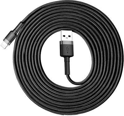 Кабель Baseus Cafule Cable USB to Lightning, 3 м, Black/Grey [CALKLF-RG1]