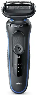 Бритва сетчатая Braun Series 5 51-B1000s реж.эл.:3 питан.:аккум. черный/синий