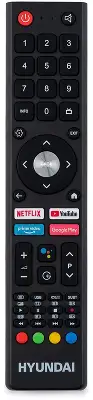Телевизор LED Hyundai 55" H-LED55BU7006 Android TV Frameless Metal черный 4K Ultra HD 60Hz DVB-T DVB-T2 DVB-C DVB-S DVB-S2 USB WiFi Smart TV