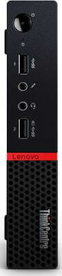 Компьютер Неттоп Lenovo ThinkCentre M715q Tiny PRO A6-9500E/4/128 SSD/R R5/Kb+Mouse/noOS,черный