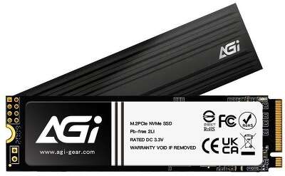Твердотельный накопитель SSD AGI AI828 PCIe Gen.4 1TB RETAIL-Color Box