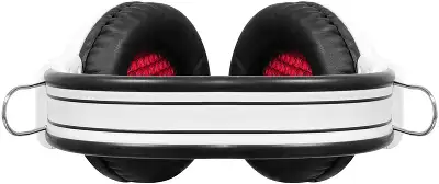 Наушники с микрофоном Оклик HS-G300 ARMAGEDDON белый/черный 2.2м мониторные оголовье (361558)