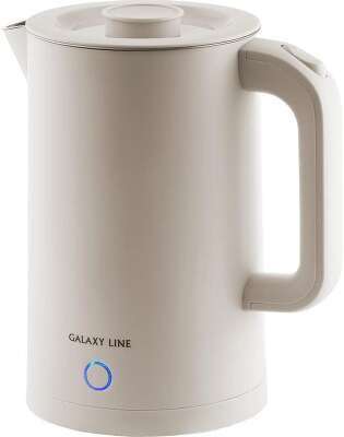Чайник электрический Galaxy Line GL 0362 1.7л. 2200Вт бежевый (корпус: нержавеющая сталь/пластик)