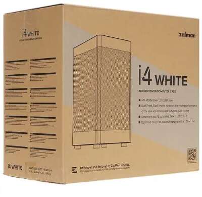 Корпус Zalman i4, белый, ATX, без БП (i4 White)