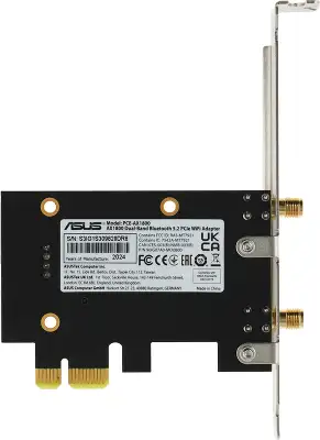 Сетевой адаптер Wi-Fi + Bluetooth Asus PCE-AX1800 AX1800 PCI Express (ант.внеш.съем) 2ант.