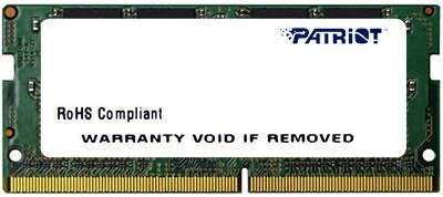 Оперативная память Patriot SL DDR4 16GB 2666MHz SO-DIMM SINGLE 1*16GB CL19 19-19-19-43 1.2V