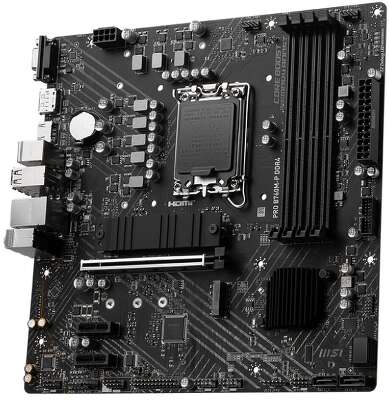 Материнская плата MSI PRO B760M-P DDR4 B760, LGA1700, 4*DDR4, 1*PCIEx16, 2*PCIEx1, 2*M.2, 1*TypeC, , 3*USB3.2Gen1, 8*USB2.0, 4*SATA3.0, 1G, VGA, DP, HDMI, M-ATX, RTL