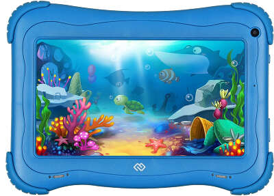 Планшет Digma Optima Kids 7 RK3126C (1.2) 4C RAM1Gb ROM16Gb 7" IPS 1024x600 Android 8.1 голубой 2Mpix 0.3Mpix BT WiFi microSD 128Gb 2500mAh