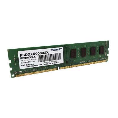 Оперативная память Patriot SL DDR3L DIMM 4GB 1600MHz CL11 1*4GB 11-11-11-28 1.35V