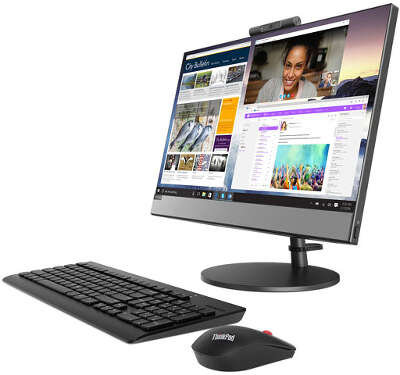 Моноблок Lenovo V530-22ICB 21.5" FHD Gold G5400T/4/500/Multi/WF/BT/Cam/Kb+Mouse/DOS,черный