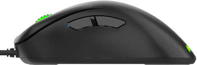 Игровая мышь HIPER STALKER чёрная (USB, 5 кнопок, 4000 dpi, PMW3327, OMRON+Kailh, RGB подсветка)