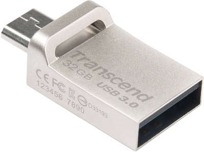 Модуль памяти USB3.0+microUSB Transcend JetFlash 880 OTG 32 Гб [TS32GJF880S]
