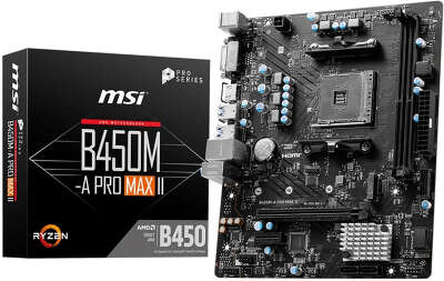 Материнская плата mATX LGAAM4 MSI B450M-A PRO MAX II