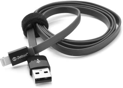 Кабель Zetton USB to Lightning MFI, Black