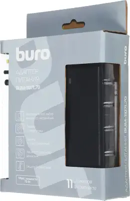 Блок питания Buro BUM-1107L70 автоматический 70W 18.5V-20V 11-коннект. 4.62A от бытовой электросети LED индикатор