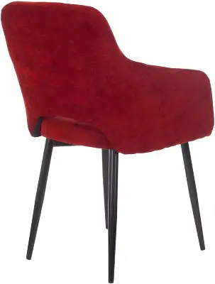 Кресло Бюрократ CH-380F бордовый Velvet 09 на ножках металл черный