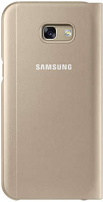 Чехол-книжка Samsung для Samsung Galaxy A5 (2017) S View Standing Cover, золотистый (EF-CA520PFEGRU)