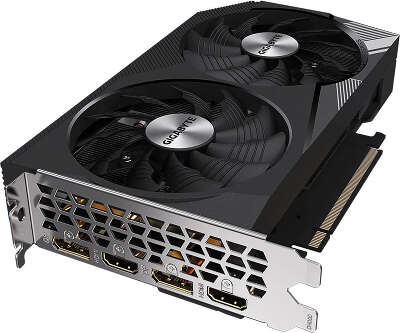 Видеокарта GIGABYTE NVIDIA nVidia GeForce RTX 3060Ti WINDFORCE OC 8Gb DDR6 PCI-E 2HDMI, 2DP