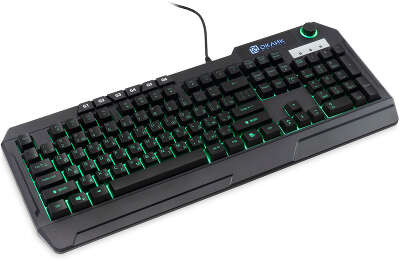 Клавиатура Оклик 715G черный USB Multimedia for gamer LED (1680657)